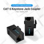 Vention IPGB0 Adaptador RJ45 Cat6 UTP Keystone Jack Negro